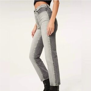 Good American Jeans Good Vintage Light Dark Gray two tone Size 4 size 27 NWT
